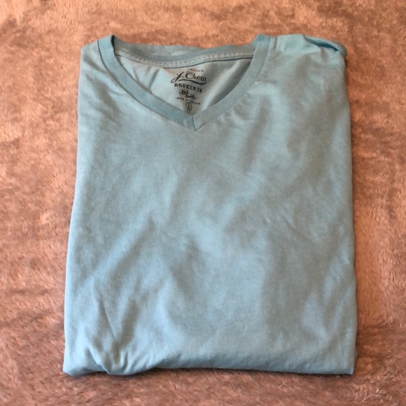 JCrew SS “Broken-In” Large T-Shirt Light Blue - Picture 2 of 4